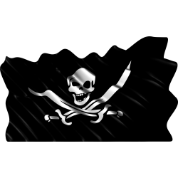 Autocollant Drapeau Pirates 2