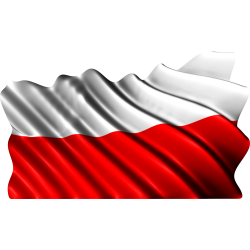 Autocollant Drapeau Pologne