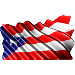 Autocollant Drapeau Porto Rico