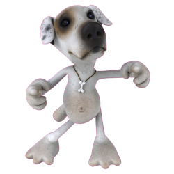 Autocollant Chien Rigolo