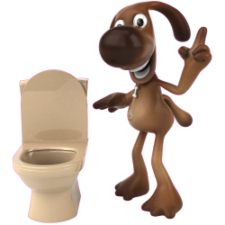 Autocollant Chien Rigolo