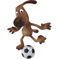 Autocollant Chien Rigolo