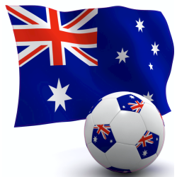 Autocollant Australie foot