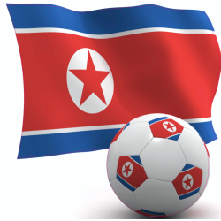 Autocollant Corée du nord foot