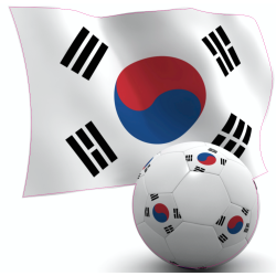 Autocollant Corée du sud foot
