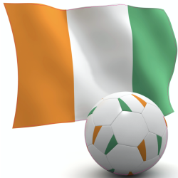 Autocollant Cote d'ivoire foot