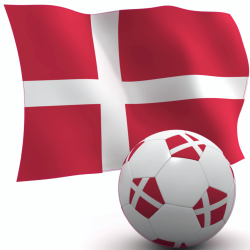 Autocollant Danemark foot