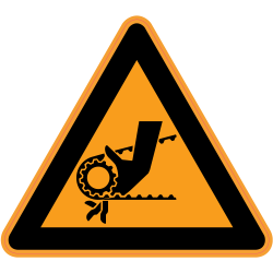 Panneau Danger Risque de blessure des mains 5