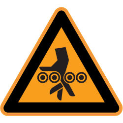 Panneau Danger Risque de blessure des mains 6