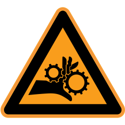 Panneau Danger Risque de blessure des mains 4