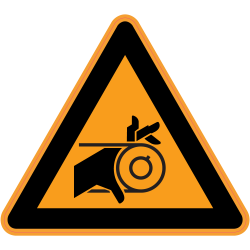 Panneau Danger Risque de blessure des mains 2
