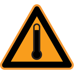 Panneau Danger Hautes températures 2