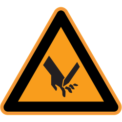 Panneau Danger Risque de coupures