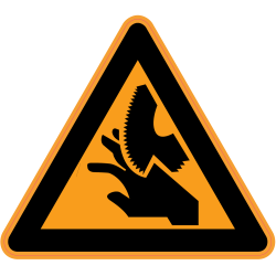 Panneau Danger Risque de coupures 2