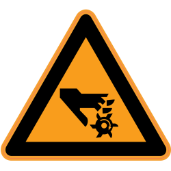 Panneau Danger Risque de blessure des mains 3