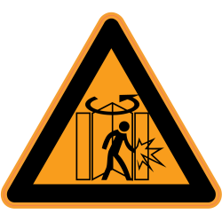 Panneau Danger Risque de pincement