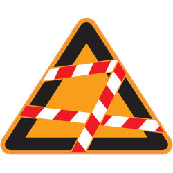 Panneau Danger Bandes