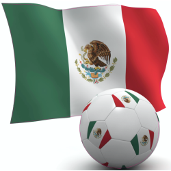 Autocollant Mexique foot