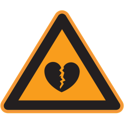 Panneau Danger Risques pour le coeur