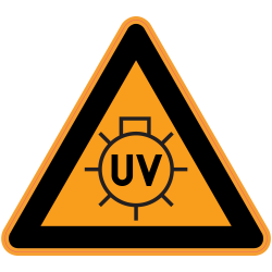 Panneau Danger Risque d'exposition aux UV