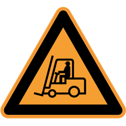 Panneau Danger Véhicules de manutention