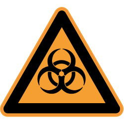 Panneau Danger Risques biologiques