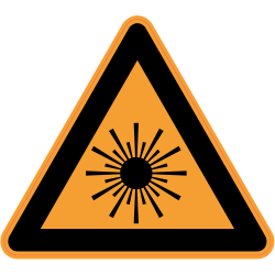 Panneau Danger Rayonnement laser