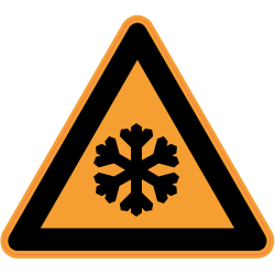 Panneau Danger Basse température