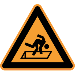Panneau Danger Risque de chute 2