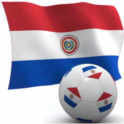 Autocollant Paraguay foot