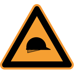 Panneau Danger Port du casque obligatoire