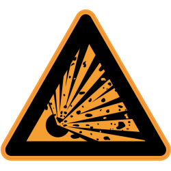 Panneau Danger Risque explosif