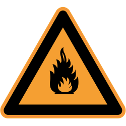 Panneau Danger Produits inflammables