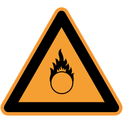 Panneau Danger Matière comburante