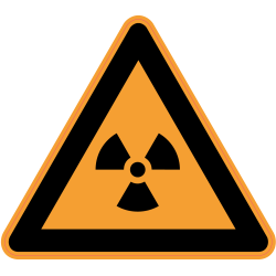 Panneau Danger Radiation ionisante