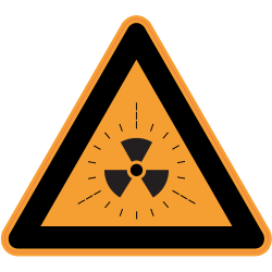 Panneau Danger Zone radioactive