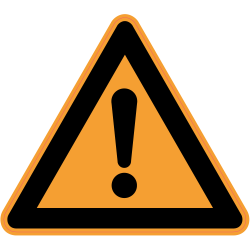 Panneau Danger Attention