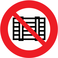 Panneau Interdiction d'obstruer