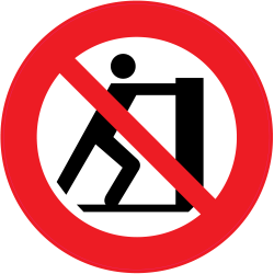 Panneau Interdiction de pousser