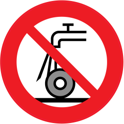 Panneau Interdiction d'utiliser pour la rectification humide