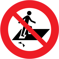 Panneau Interdiction Surface fragile