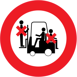 Panneau Interdiction de prendre des passagers