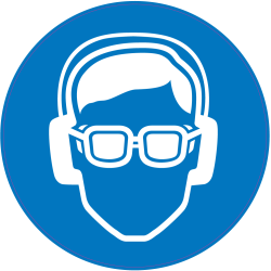 Panneau Obligation Porter lunettes et anti-bruit de sécurité