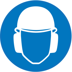 Panneau Obligation Porter casque et anti-bruit de sécurité
