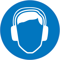 Panneau Obligation Porter anti-bruit de sécurité