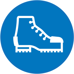 Panneau Obligation Porter chaussures de sécurité
