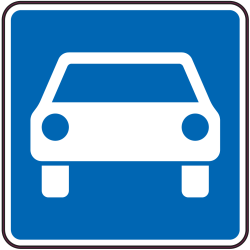 Panneau Indication Route à accès réglementé