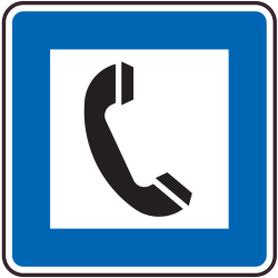 Panneau Indication Poste d'appel