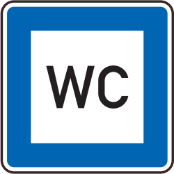 Panneau Indication WC