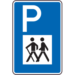 Panneau Indication Parking pour randonnée